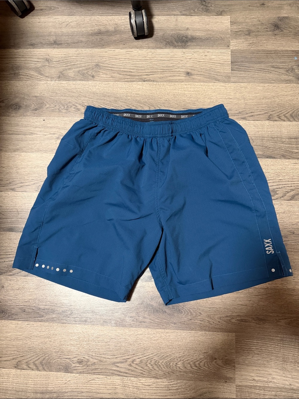 Saxx Men's Deep Blue Running Shorts